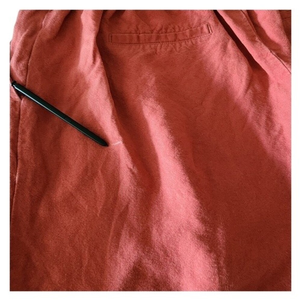 a new day High Waist Flat Front Pull-on Shorts Dark Orange Women Size L - Picture 5 of 6